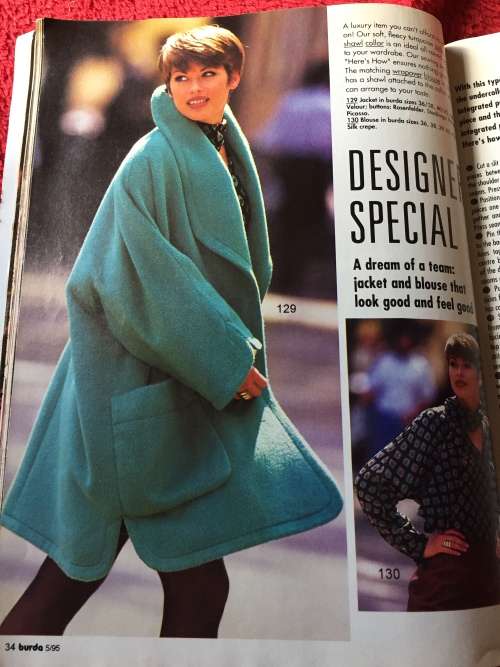 BURDA (A WORLD OF FASHION): MAY 1995 3-IN-ONE GARMENT PARKA, VEST AND BLOUSE