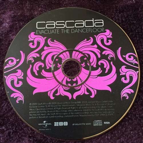 CD - CASCADA: EVACUATE THE DANCEFLOOR (VERY GOOD TO GOOD)
