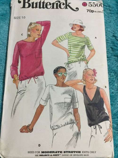 PATTERN BUTTERICK 5500 (CLEAN) - T-SHIRT (SIZE 10)