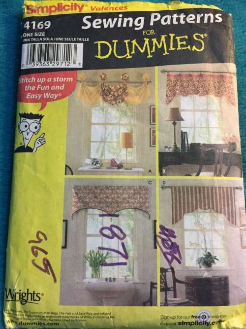 PATTERN SIMPLICITY 4169 (UNUSED) - WINDOW COVERINGS (ONE SIZE)