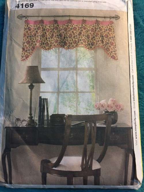 PATTERN SIMPLICITY 4169 (UNUSED) - WINDOW COVERINGS (ONE SIZE)