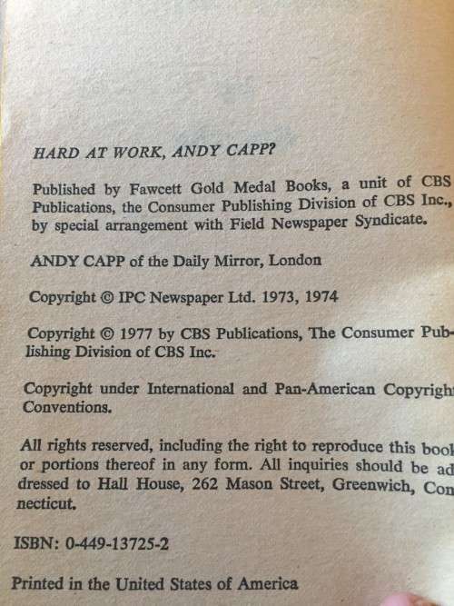 HARD AT WORK, ANDY CAPP? (1974)