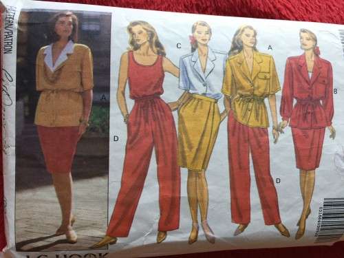 PATTERN BUTTERICK 5323 (JG HOOK) - SHIRT, TOP, SKIRT and PANTS (SIZE 18-20-22)