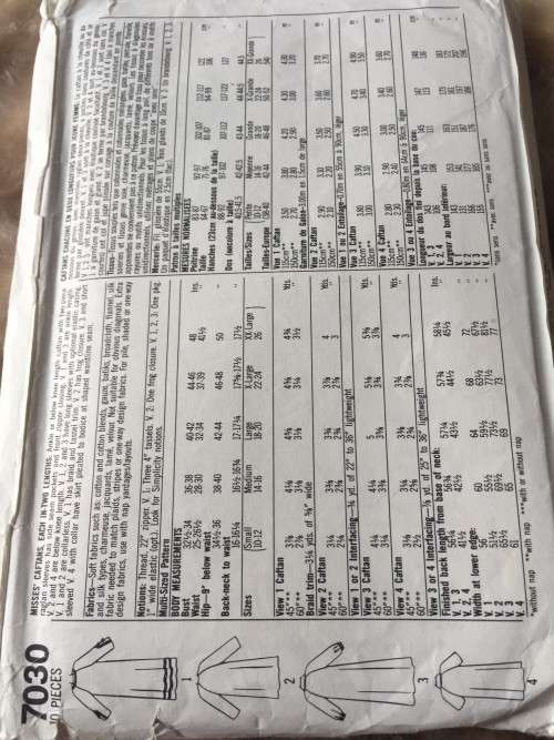 PATTERN SIMPLICITY 7030*1990 - CAFTAN (SIZE SM-XXL) BIG SIZE