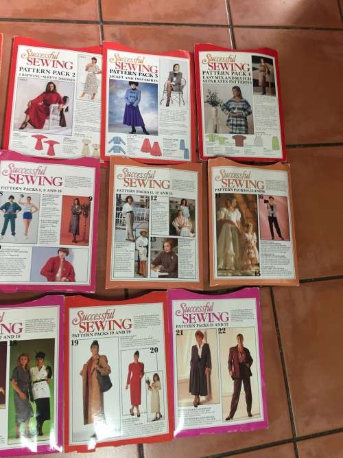 PATTERN JOBLOT SUCCESSFUL SEWING (22 PATTERNS) AS PER PICS