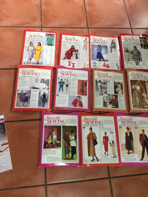 PATTERN JOBLOT SUCCESSFUL SEWING (22 PATTERNS) AS PER PICS