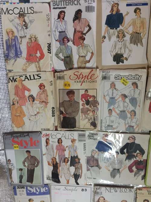 PATTERN JOBLOT: E (8/2/21) FEMALE BLOUSES and TOPS -  30 PATTERNS UNCHECKED (SOME PRECIOUS GEMS)