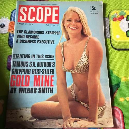 MAGAZINE - SCOPE AUGUST 21, 1970: GLAMOROUSE STRIPPER WHO BECAME BUSINESS EXEC!