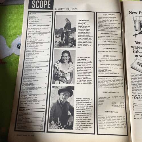 MAGAZINE - SCOPE AUGUST 21, 1970: GLAMOROUSE STRIPPER WHO BECAME BUSINESS EXEC!