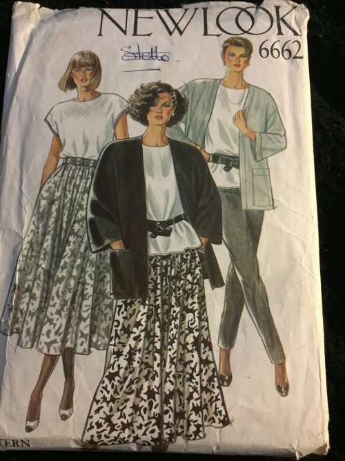PATTERN NEW LOOK 6662 - JACKET, SKIRT, TROUSERS, TOP (SIZE 8-18)