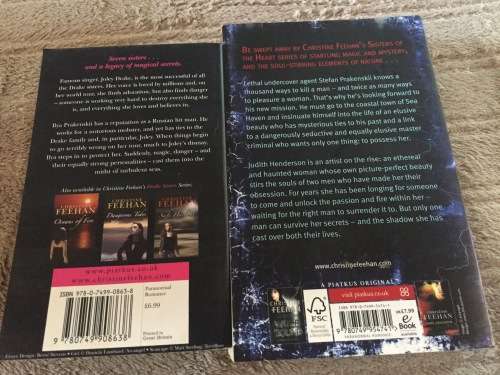 2 X BOOKS (SOFTCOVER) - TURBULENT SEA//SPIRIT BOUND: CHRISTINE FEEHAN (IN MINT CONDITION)