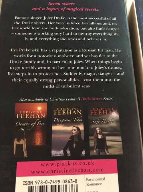 2 X BOOKS (SOFTCOVER) - TURBULENT SEA//SPIRIT BOUND: CHRISTINE FEEHAN (IN MINT CONDITION)