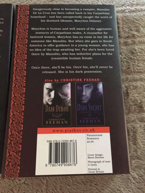 2 X BOOKS (SOFTCOVER) - DARK POSSESSION//SAFE HARBOUR: CHRISTINE FEEHAN (IN MINT CONDITION)