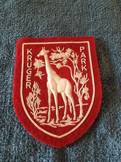 KRUGER NATIONAL PARK - FELT BADGE (GIRAFFE)(CIRCA 1970/80)