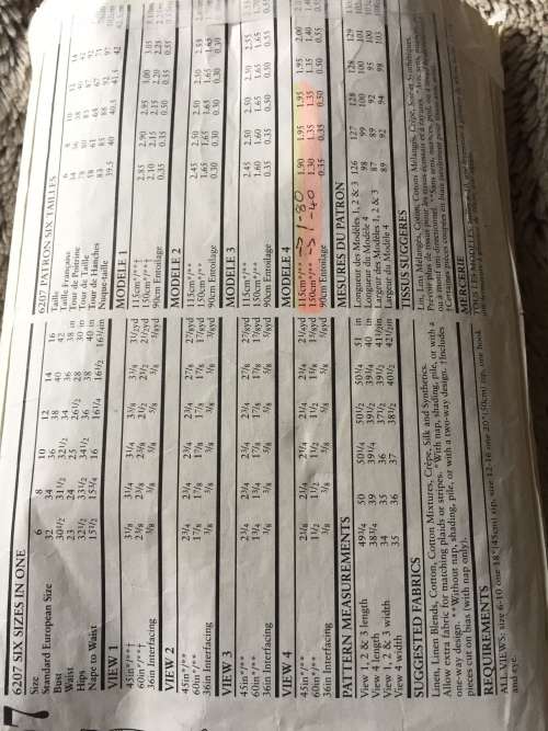 PATTERN NEW LOOK 6207 (COMPLETE) - DRESSES (SIZE 6-16)