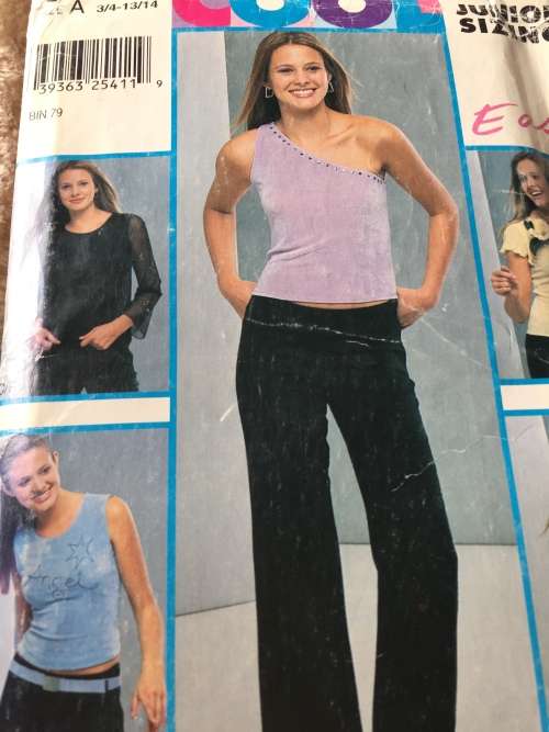 PATTERN NEW LOOK 6137 VARIOUS TOPS and PANTS (SIZE 3/4-13/14)