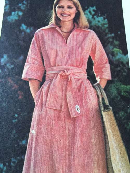 PATTERN BUTTERICK 4777 (VINTAGE) - DRESS and SASH (SIZE 14)