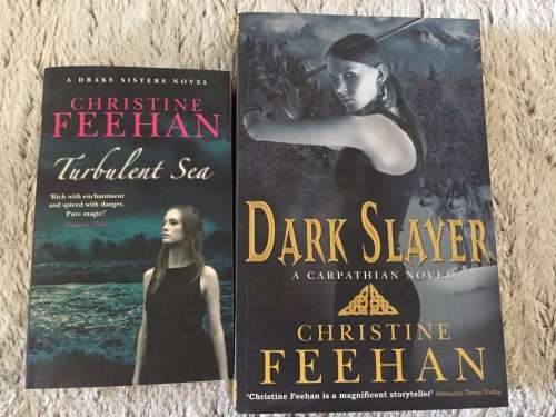 BOOKS: SOFTCOVER X2: CHRISTINE FEEHAN - DARK SLAYER//TURBULENT SEA