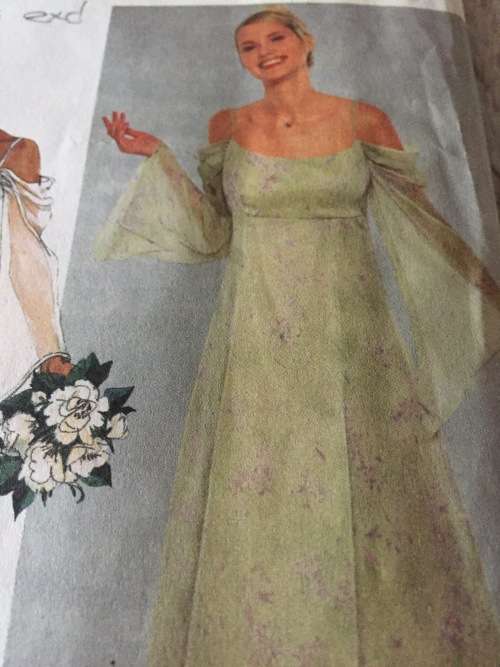 PATTERN SIMPLICITY 9125 (STRAPS EXCL, CUT ON 20) - SPECIAL OCCASION DRESS (SIZE 14-20)