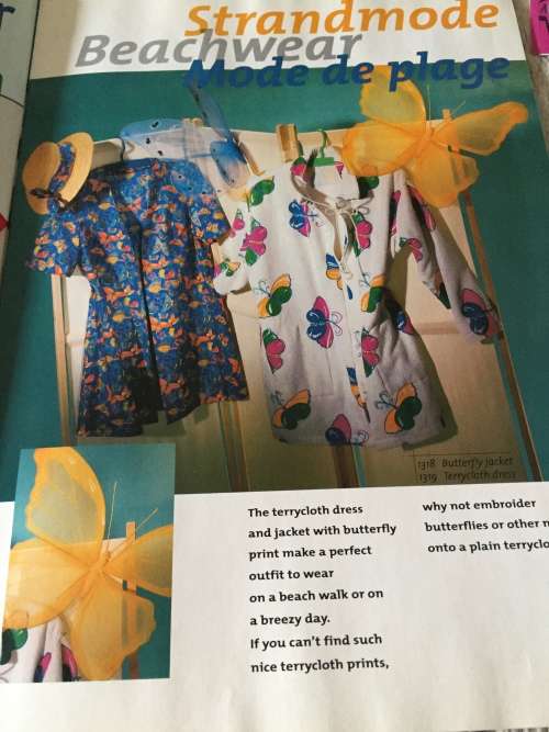 PATTERN BERNINA INSPIRATION (SUMMER 1999) - SWIMWEAR ETC (SEE PICS)