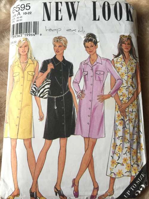 PATTERN NEW LOOK 6595 (LOOP EXCL) - DRESS (SIZE 10-22)