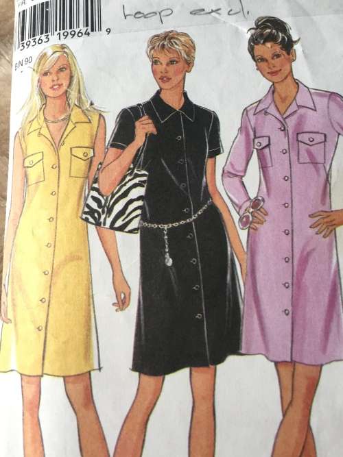 PATTERN NEW LOOK 6595 (LOOP EXCL) - DRESS (SIZE 10-22)