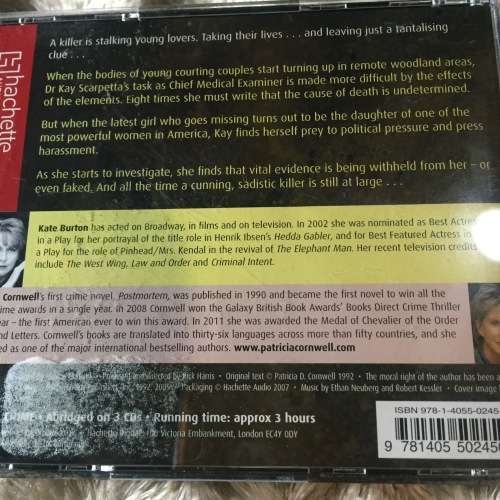 AUDIOBOOK - PATRICIA CORNWELL: ALL THAT REMAINS (3 CDS)