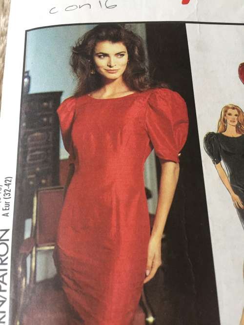 PATTERN STYLE 1983 (COMPLETE, CUT ON 16) - DRESS LOWERED BACKLINE (SIZE 6-16)