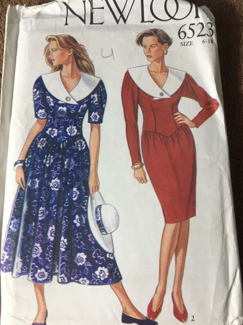 PATTERN NEW LOOK 6523 (UNUSED) - DRESSES (SIZE 6-18)