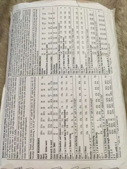 PATTERN SIMPLICITY 9451 (SLEEVE HEADING EXCL) - SPECIAL OCCASSION DRESS (SIZE 12-14-16)