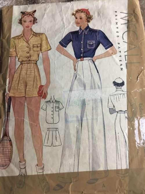 PATTERN MCCALL`S 9180 (VINTAGE, ENVELOPE NOT NICE) - SLACKS,SHORTS,SHIRTS (SIZE 14)