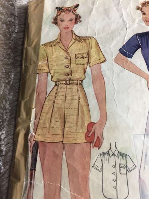 PATTERN MCCALL`S 9180 (VINTAGE, ENVELOPE NOT NICE) - SLACKS,SHORTS,SHIRTS (SIZE 14)
