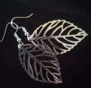 Silver Leaf earrings