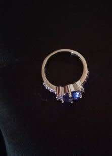 Gorgeous 1.51 Purple Cubic Zirconia Ring Size 6