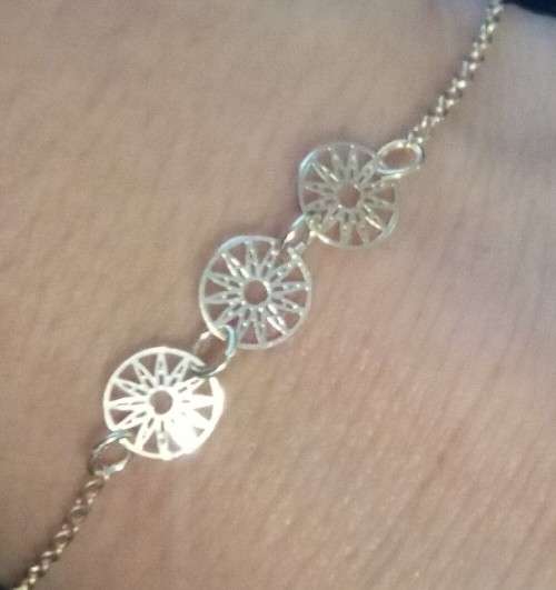 Rose Gold plated Star of life absolutely gorgeous and femanine Bracelet