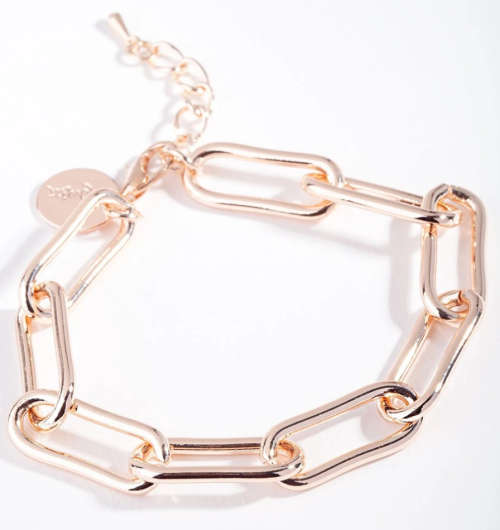 Gorgeous Rose Gold Chain Link Bracelet