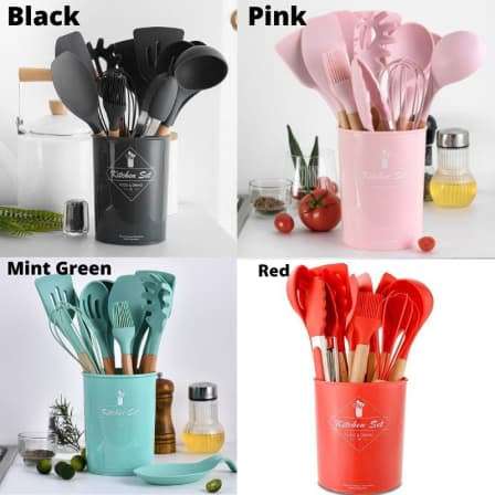Silicone kitchen utensils
