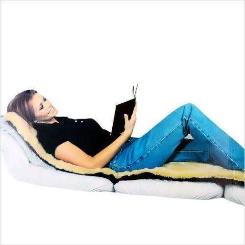Reversible Faux Sheepskin 9 Motor Full Body Massage Mat-Soothing Chair