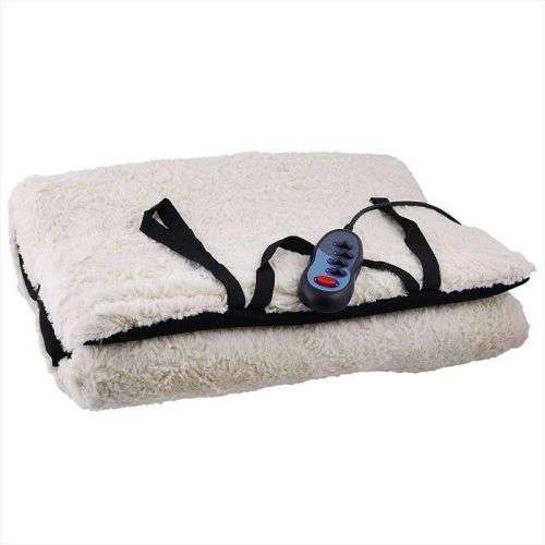 Reversible Faux Sheepskin 9 Motor Full Body Massage Mat-Soothing Chair