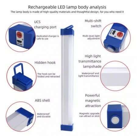 LED Night Market Light Rechargeable