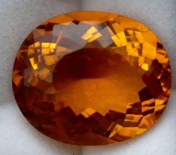 23.500Cts Brazilian Golden Orange Citrine.