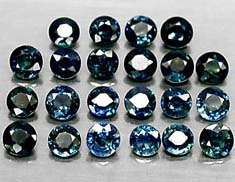 Top Quality  Teal Blue    Ceylon Sapphires.     10 available.    4mm  Round Brilliant  Cut.