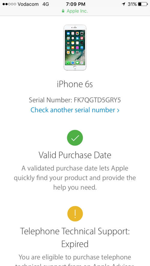 Apple Iphone 6s 16gb