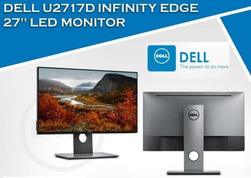 Dell U2717D 27" WQHD (2560x1440) IPS Anti-Glare InfinityEdge HDMI Desktop Monitor