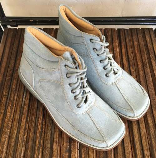 Brand New Womens Suede Ankle Boots in Blue- Available in size 5- Great buy!