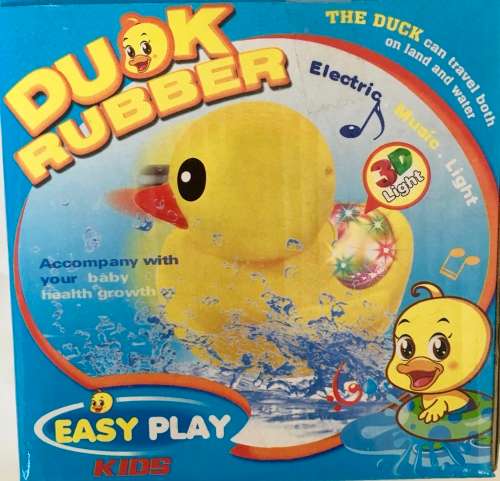JUST ADORABLE**Brand New BUMP & GO musical Duck,(Swims in water & Walks out of water)with 3D lights!