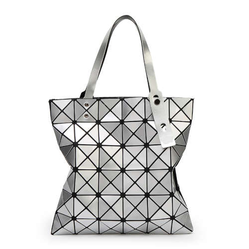 **NEW ARRIVAL** Ladies designer style Geometric Laser diamond Shape Tote-In Grey-Made to Wow!