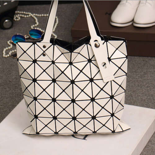 **NEW ARRIVAL** BAOBAO*Ladies designer Geometric Laser diamond Shape Tote In Soft Peace-Made to Wow!