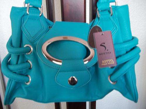 **Gorgeous ladies SOTTO hand bag in AQUA. Styled in Italy. GREAT QUALITY!