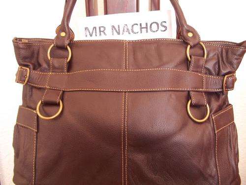 ***NEW ARRIVALS***Stunning 100%  Genuine  Leather Hand Bag in BROWN . A great buy!.